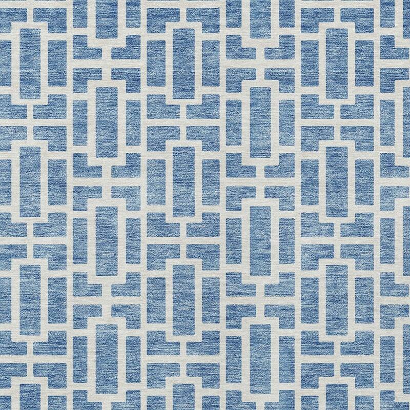 HomeRoots Geometric Transitional Rectangle Outdoor Rug