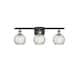 Option Black Antique Brass / Clear Water Glass