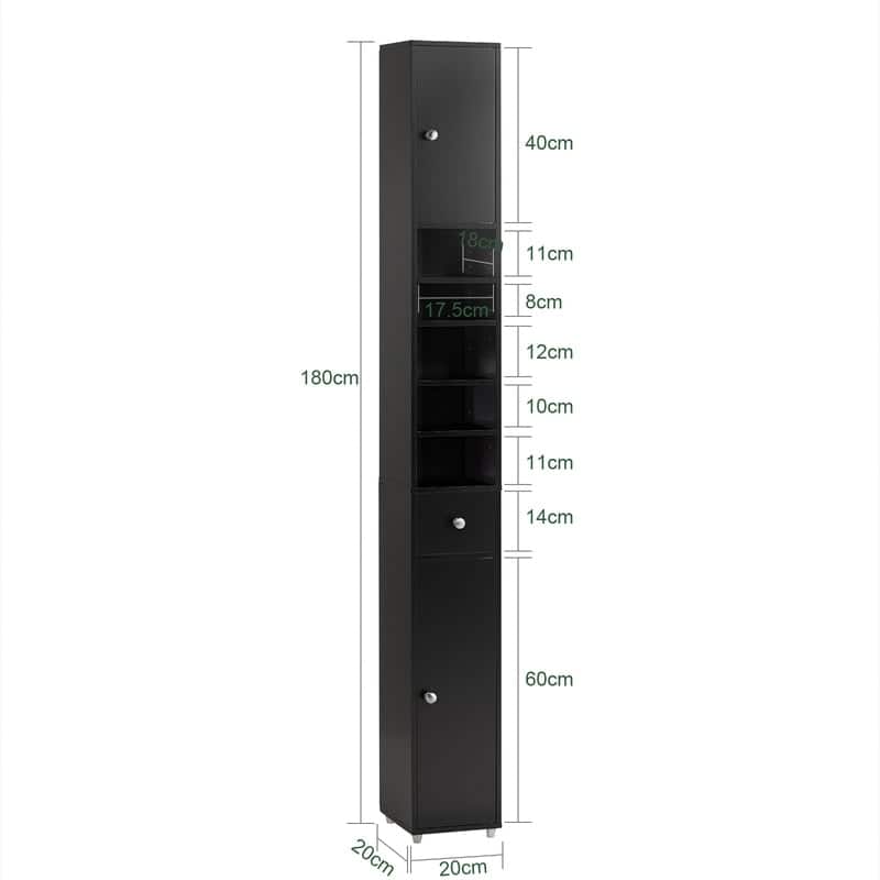 SoBuy BZR34-W, Bathroom Tall Cabinet Cupboard Storage Cabinet