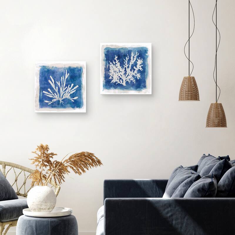 Coastal Washes Shell III, Coastal Washes Shell IV by Carol Robinson Canvas Art Prints