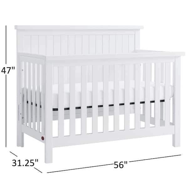 dimension image slide 0 of 2, Soho Baby Everlee 4 in 1 Convertible Crib