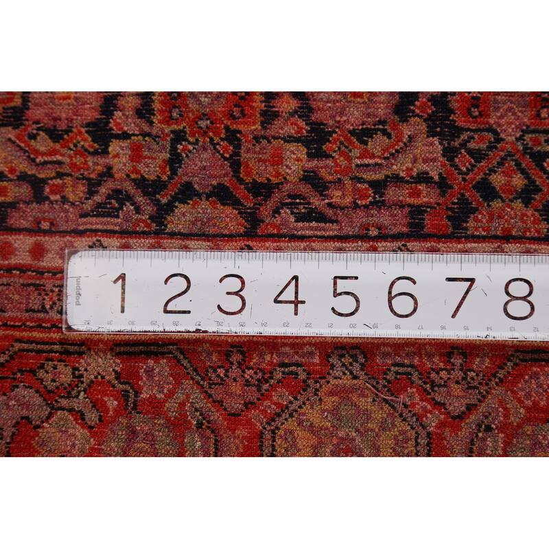 Vegetable Dye Senneh Haftrang Masterpiece Persian Antique Wool Carpet - 4'4"x 6'3"