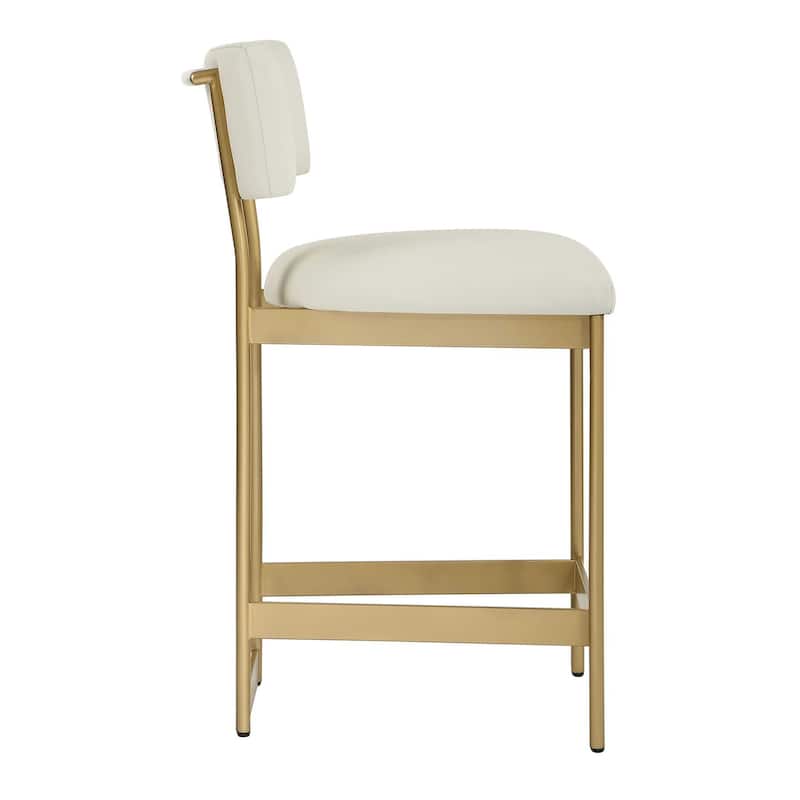 Uttermost Apsley Gold Counter Stool - 18.00" W x 36.75" H x 22.50" D