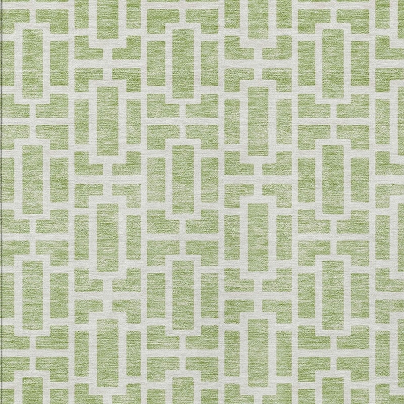 HomeRoots Geometric Transitional Rectangle Outdoor Rug