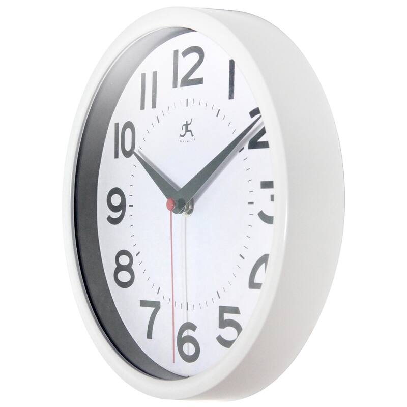 Infinity Instruments Metro Wall Clock, 9 Inch - 9 x 1.5 x 9