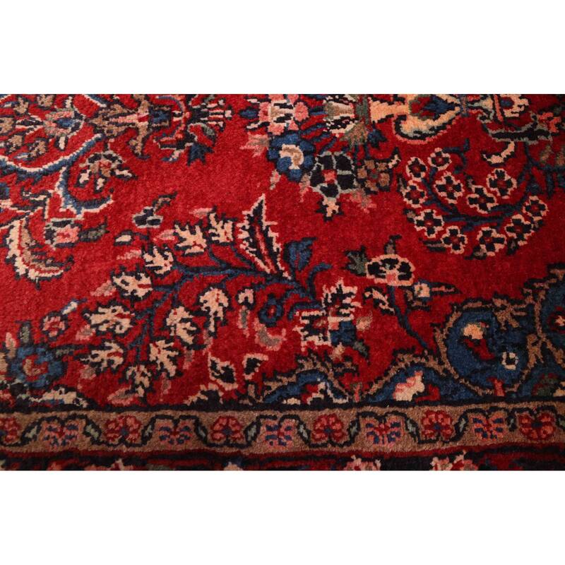 ECARPETGALLERY Hand-knotted Andelz Red Wool Rug - 3'3 x 9'2