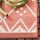 preview thumbnail 3 of 2, SAFAVIEH Courtyard Beryl Indoor/ Outdoor Waterproof Patio Backyard Rug - Terracotta/Light Beige [5'3" x 7'7"] - 5'3" x 7'7"