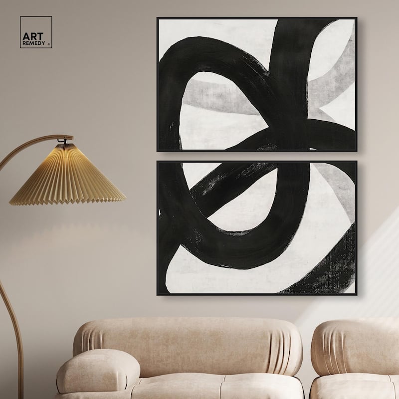 Infinite Loop I Canvas Set of 2 by Art Remedy