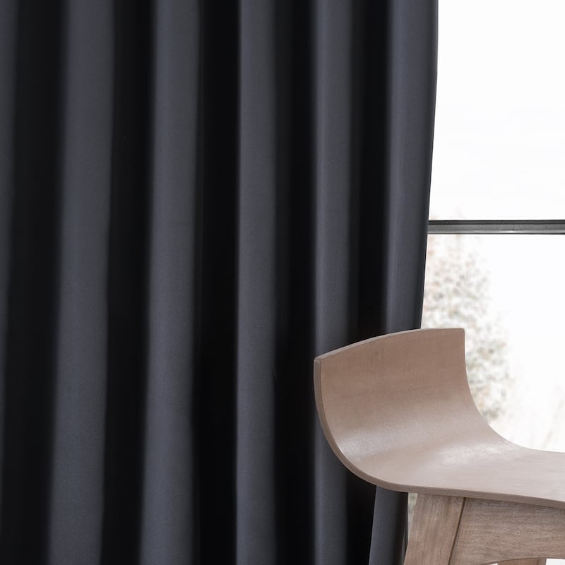 Exclusive Fabrics Performance Woven Blackout Curtain Pair (2 Panels)