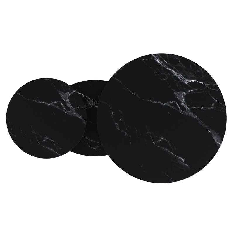 Contemporary Sintered Stone & Metal Coffee Table