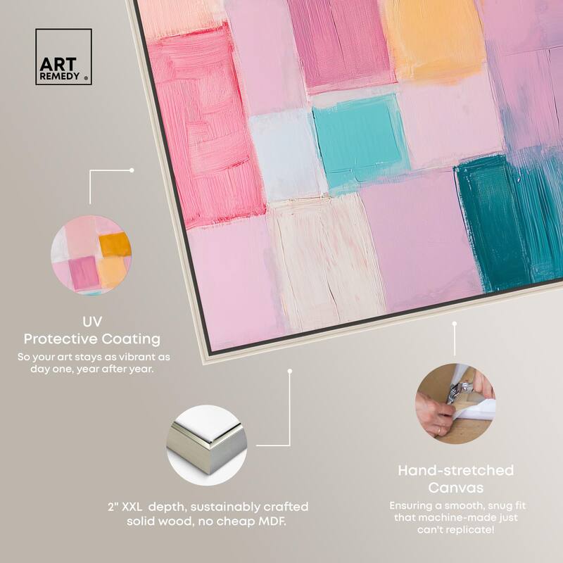 Color Squares III Canvas by Art Remedy
