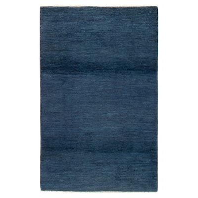Pak Finest Gabbeh Navy Rug 4'0" x 6'2" - 4'0 x 6'2