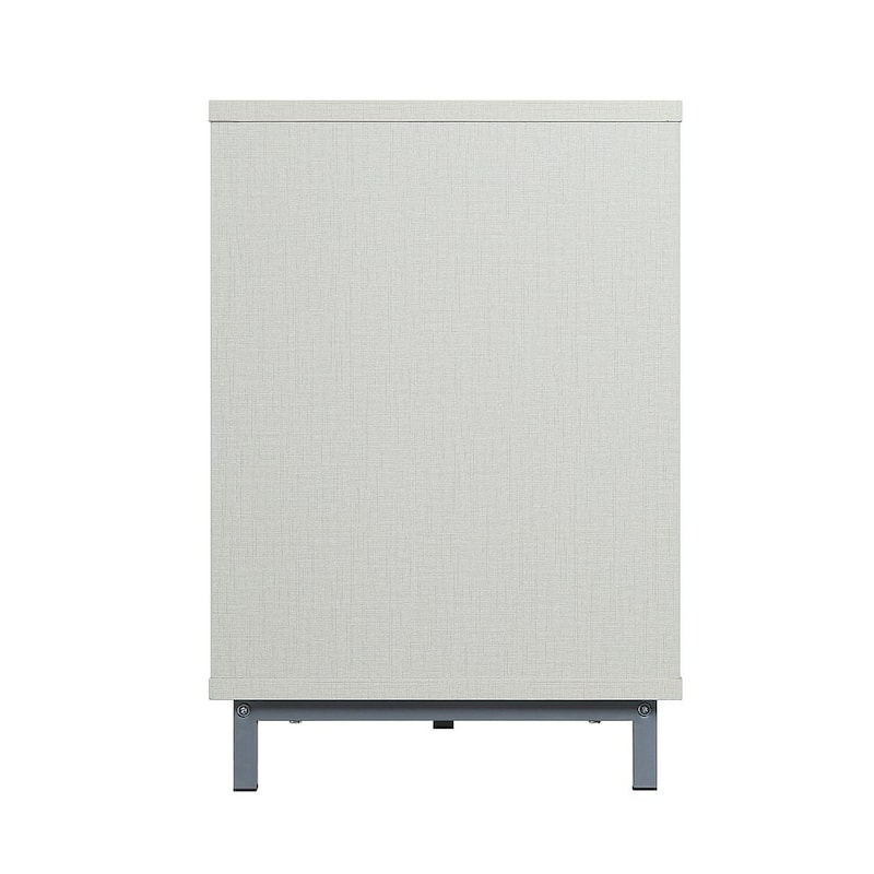 Manhattan Comfort Brighton 60 In. Wire Management Media Cabinet Console