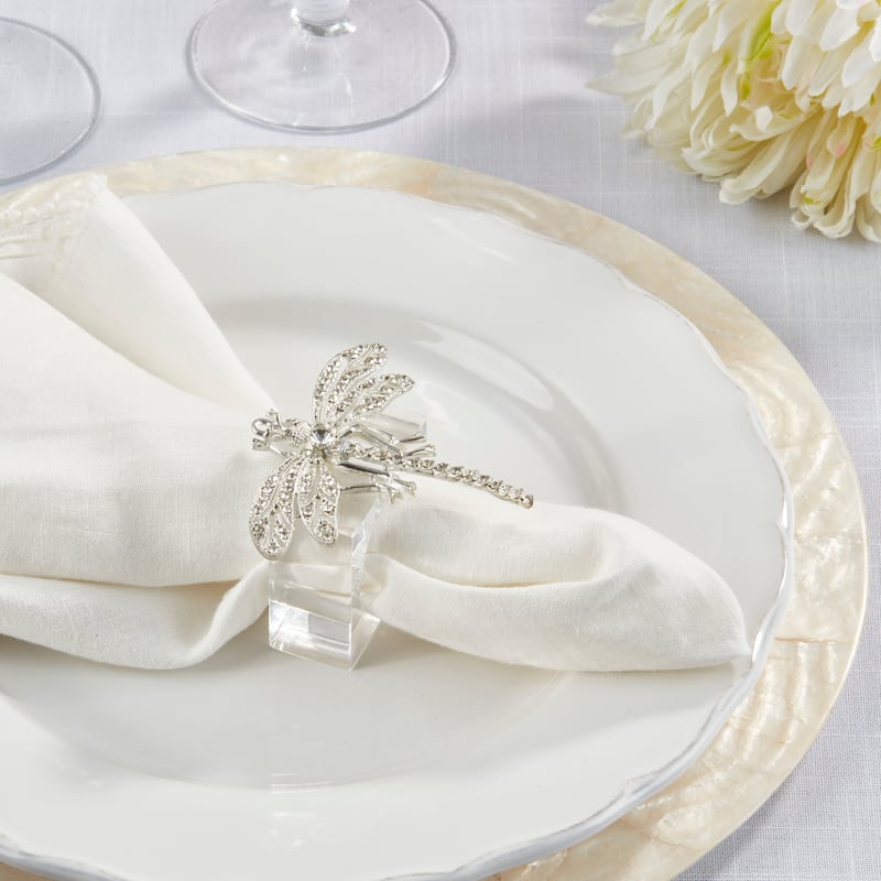 Bejeweled Dragonfly Napkin Ring (Set of 4)