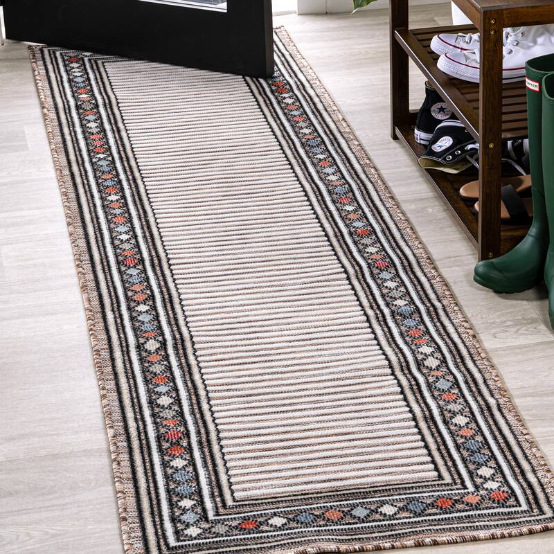 JONATHAN Y Star Abstract Swirl Area Rug