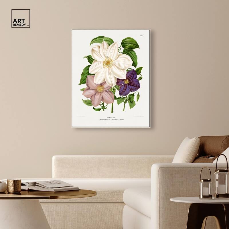 Clematis Canvas by Art Remedy