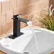 preview thumbnail 6 of 25, Vibrantbath Matte Black Bathroom Sink Faucet with Drain Assembly 7.4 inch