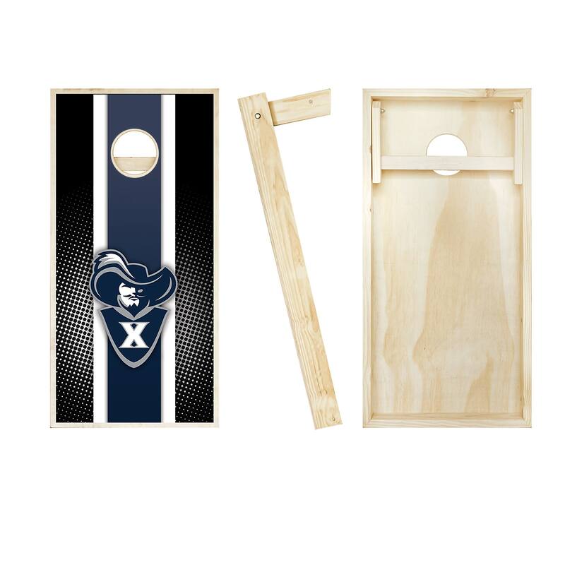 Xavier Musketeers Striped Outdoor Cornhole Board Set