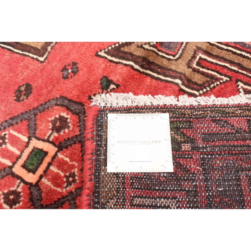 ECARPETGALLERY Hand-knotted Andelz Red Wool Rug - 4'3 x 6'11