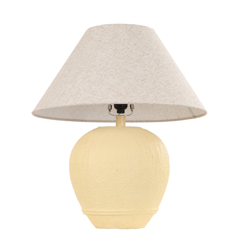 Ceramic Table Lamp with Linen Shade