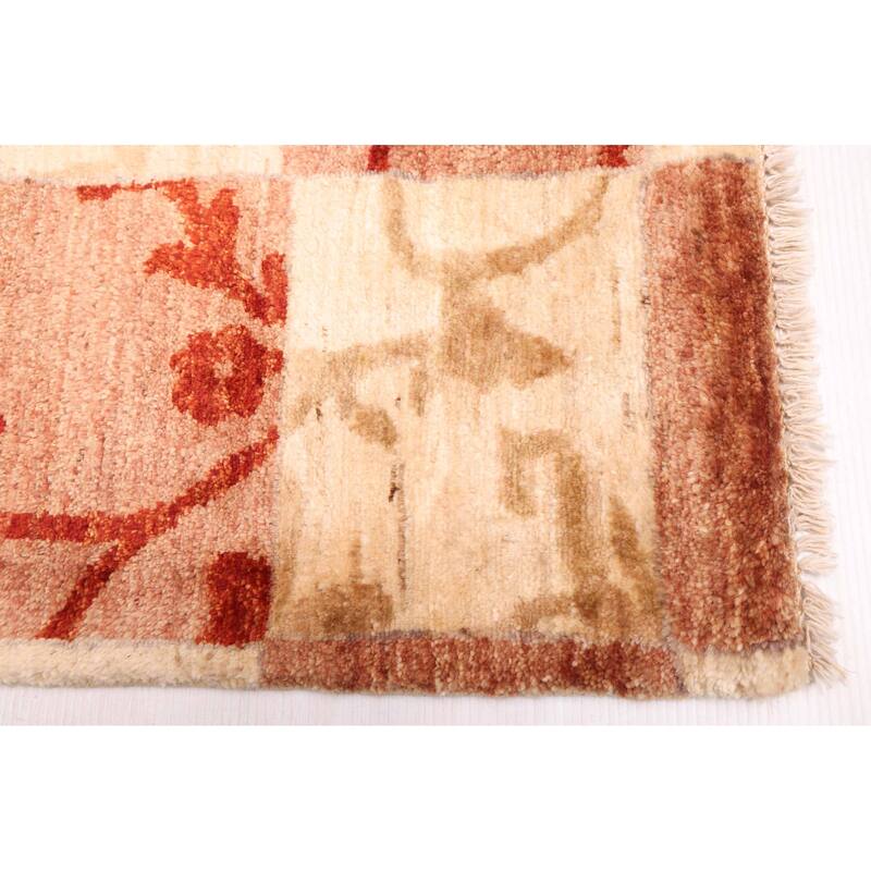 ECARPETGALLERY Hand-knotted Opulence Cream Wool Rug - 4'4 x 6'0