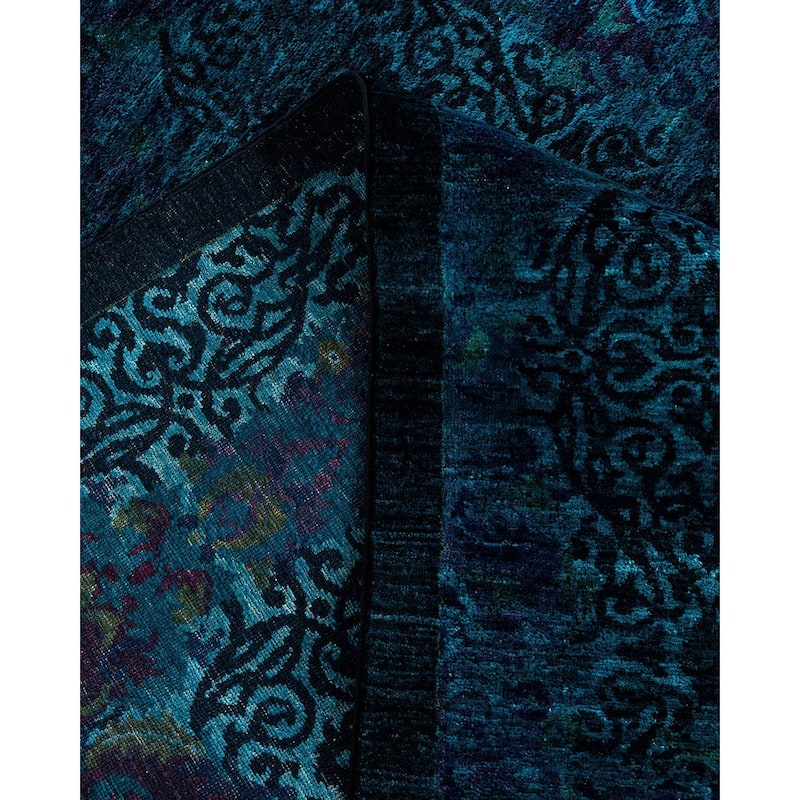 Vibrance One-of-a-Kind Hand-Knotted Area Rug - Blue, 10' 1" x 13' 8" - 10' 1" x 13' 8"
