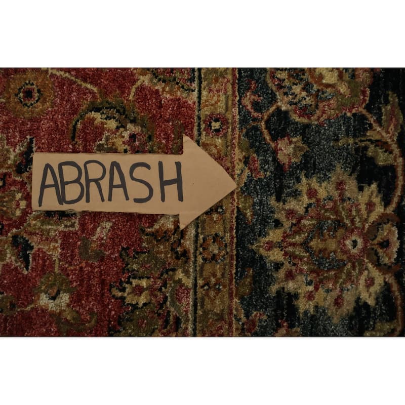 Hand Knotted Oriental 100% Wool Carpet Traditional Geometric Red Peshawar Area Rug - 9' 0'' X 6' 0''