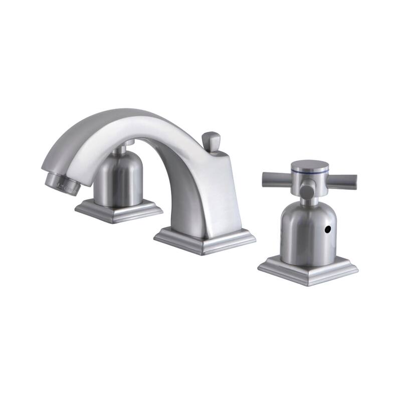 Kingston Brass Concord 1.2 GPM Widespread Bathroom Faucet with Pop-Up - Brushed Nickel