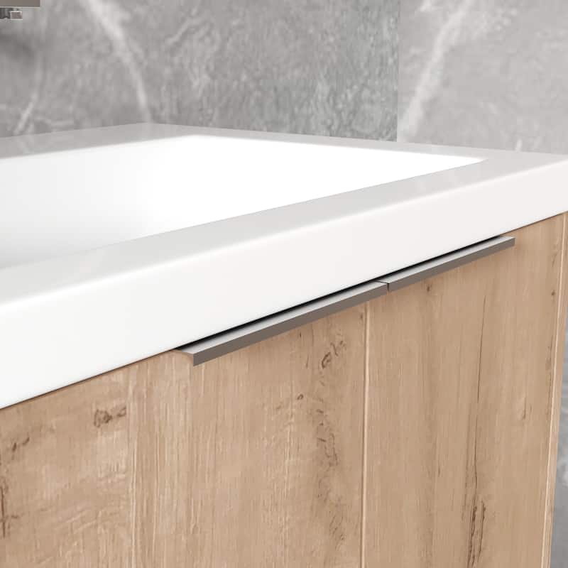 BNK 24"/30"/36" Single Sink Bathroom Vanity with Soft Close Door, Modern Floating Vanity