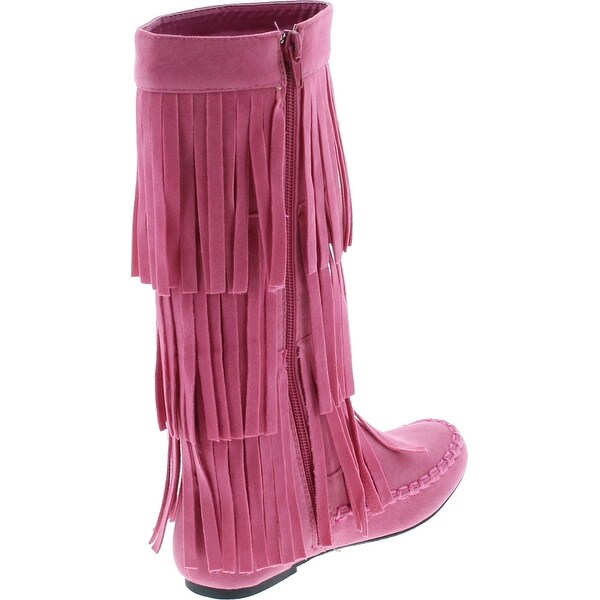 pink moccasin boots