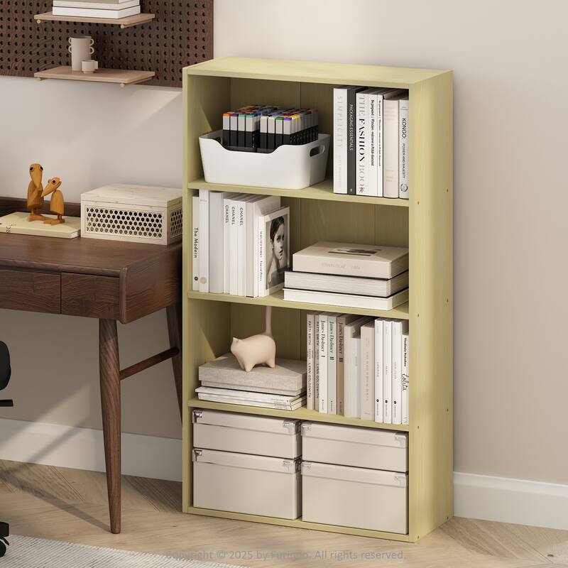 Furinno Simple Open Shelf, Bookcases, 4-Tier
