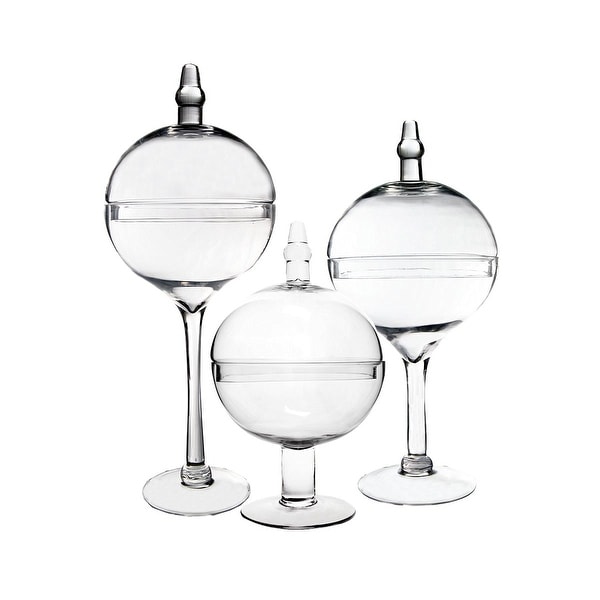 Shop Cys Apothecary Glass Jar Bubble Bowl With Stem Candy Buffet