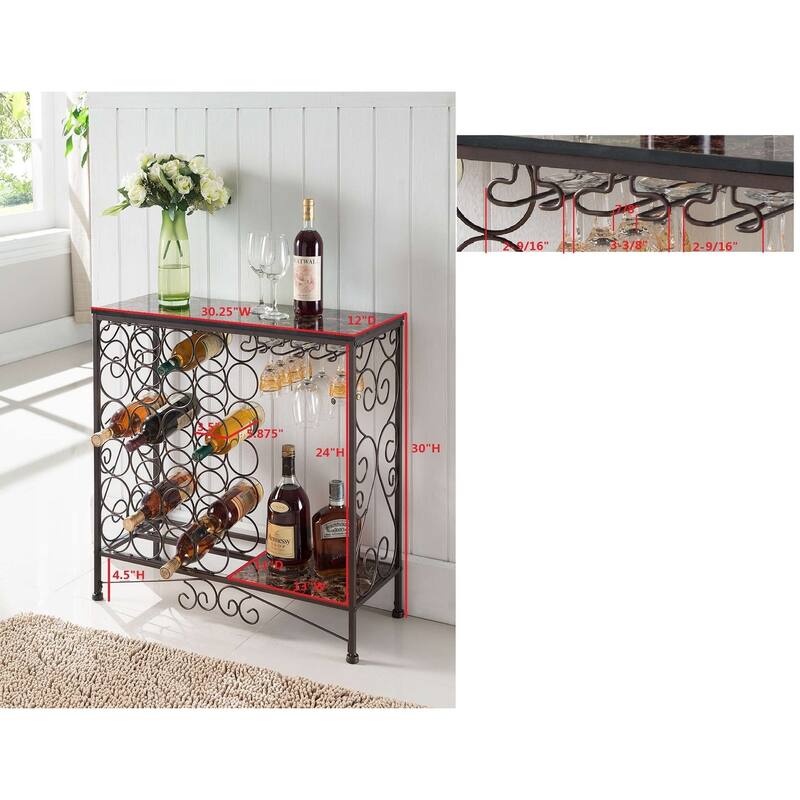 Console Table With Wine Rack