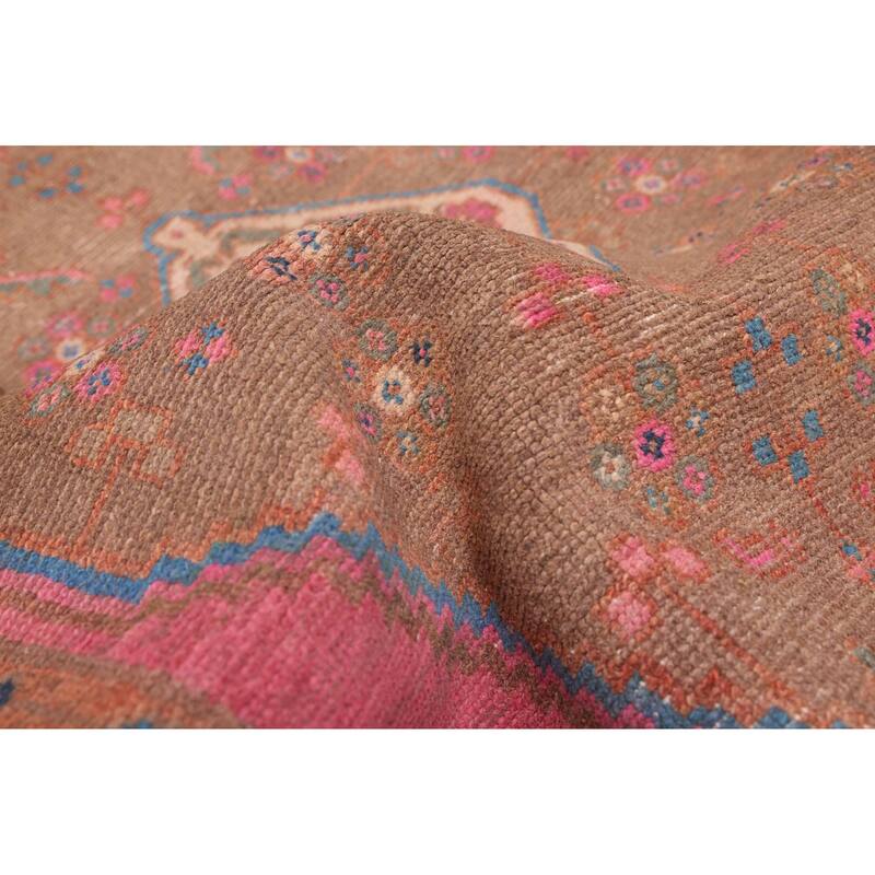 ECARPETGALLERY Hand-knotted Antalya Vintage Brown Wool Rug - 2'11 x 9'4