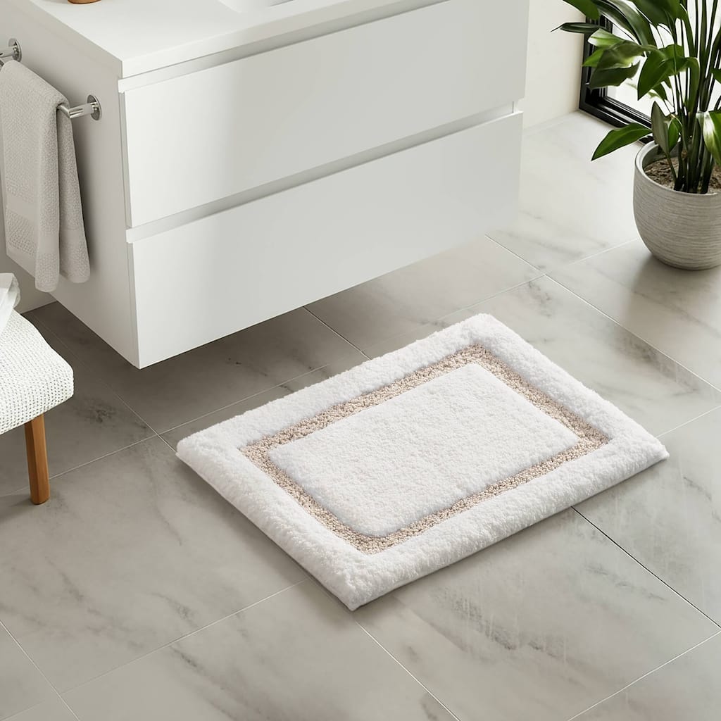 Madison Park Roan Border Tufted Bath Rug