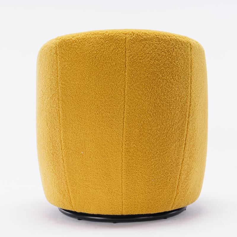 Teddy Fabric Swivel Accent Armchair Barrel Chair