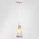 preview thumbnail 5 of 9, Vaxcel Lighting P0409 Milano 4" Wide Mini Pendant with Marble Glass