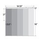 preview thumbnail 10 of 8, InStyleDesign Floret 5-Panel Single Rail Panel Track / Room Divider / Blinds 58"-110"W, Panel width 23.5"