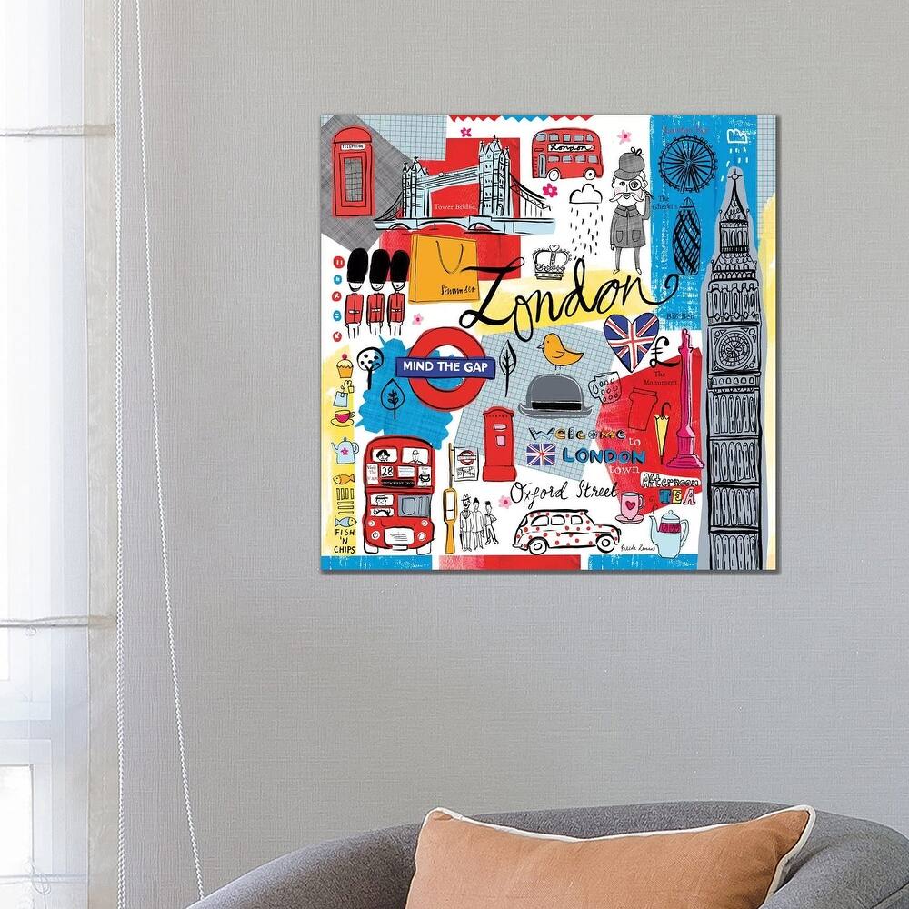 iCanvas "Global Travel III" by Farida Zaman Canvas Print