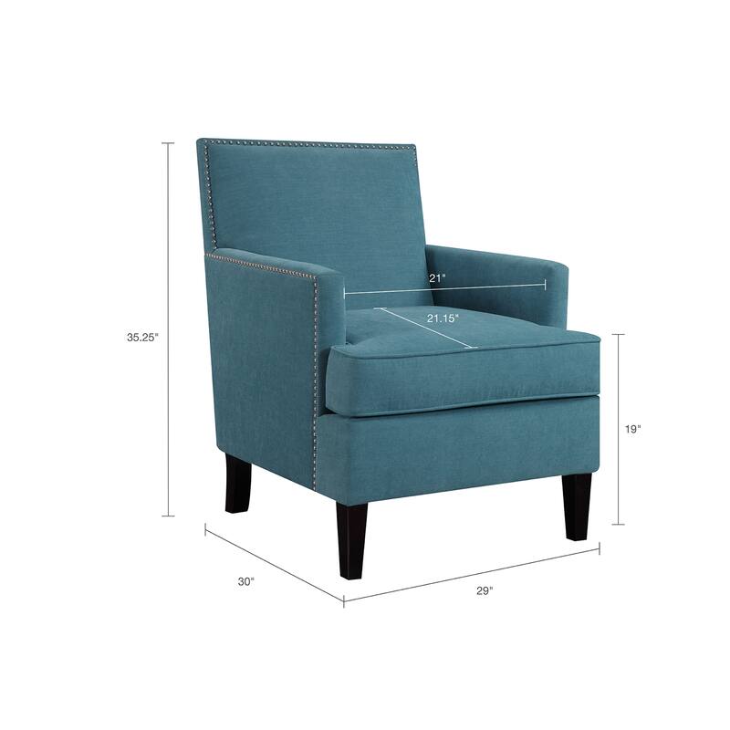 Modern Living Room Track Arm Club Chair
