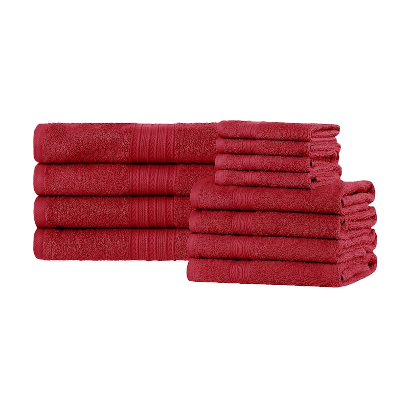 Superior Eco-Friendly Sustainable Cotton 12-Piece Bathroom Towel Set