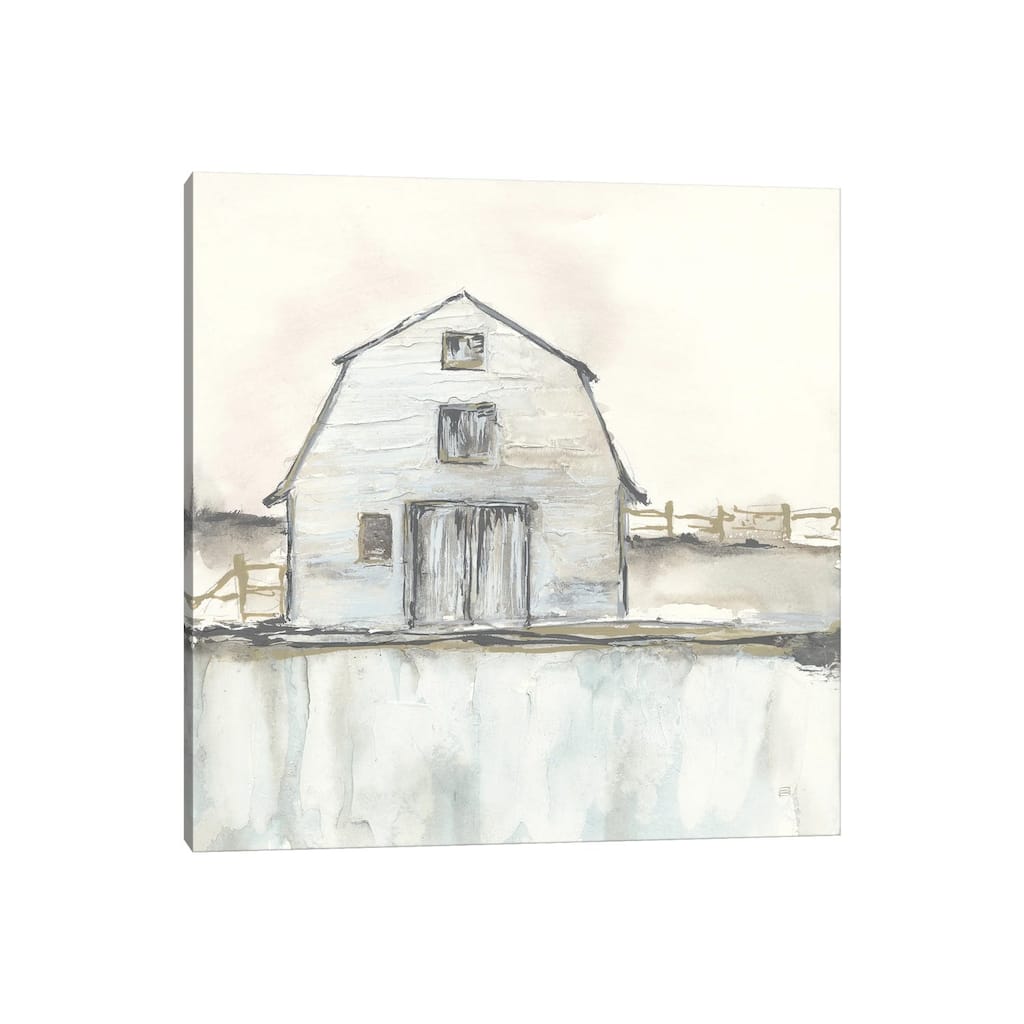 iCanvas "White Barn III" by Chris Paschke Canvas Print