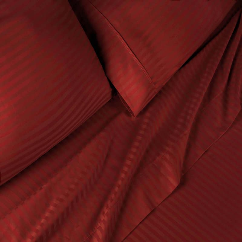Superior Gyda Deep Pocket 400-Thread Count Striped Egyptian Cotton Sheets
