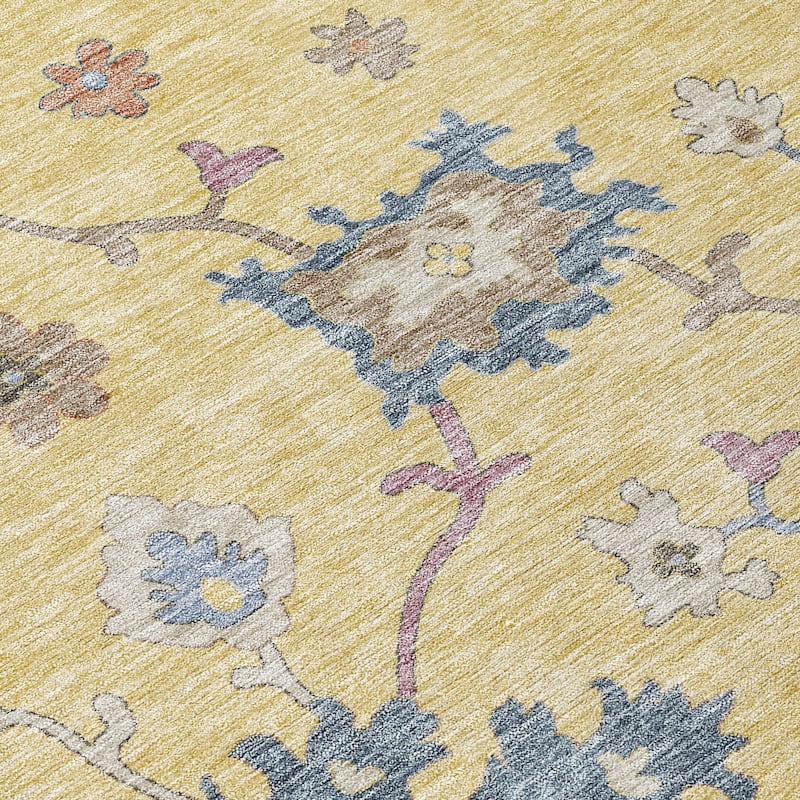 Machine Washable Indoor/ Outdoor Traditional Persian Chantille Rug