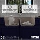 preview thumbnail 38 of 67, Karran Drop-in Quartz 33 in. Double Bowl 50/50 Kitchen Sink Kit