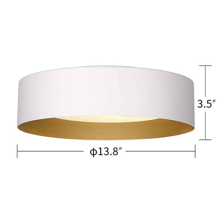 11 Inch/14 Inch / 20 Inch LED Flush Mount Ceiling Light with Frosted Glass Shade