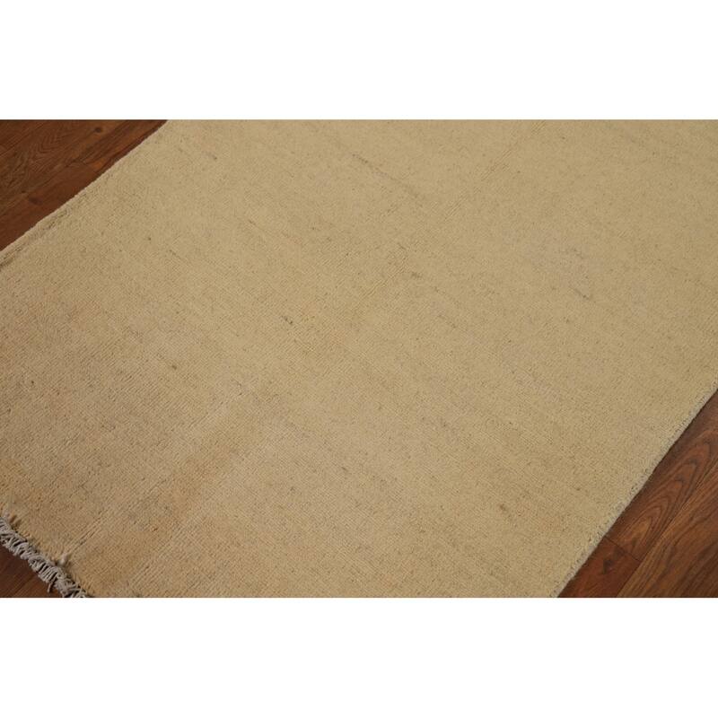 Modern Gabbeh Oriental Rug Hand-Knotted Wool Carpet - 2'8"x 4'0"