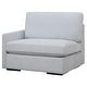 preview thumbnail 3 of 5, Uttermost Refuge Cloud Blue Left Arm Facing Sofa - 30"Hx 43.25"Wx 37.5 "D