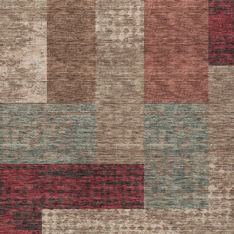 HomeRoots Geometric Transitional Rectangle Outdoor Rug
