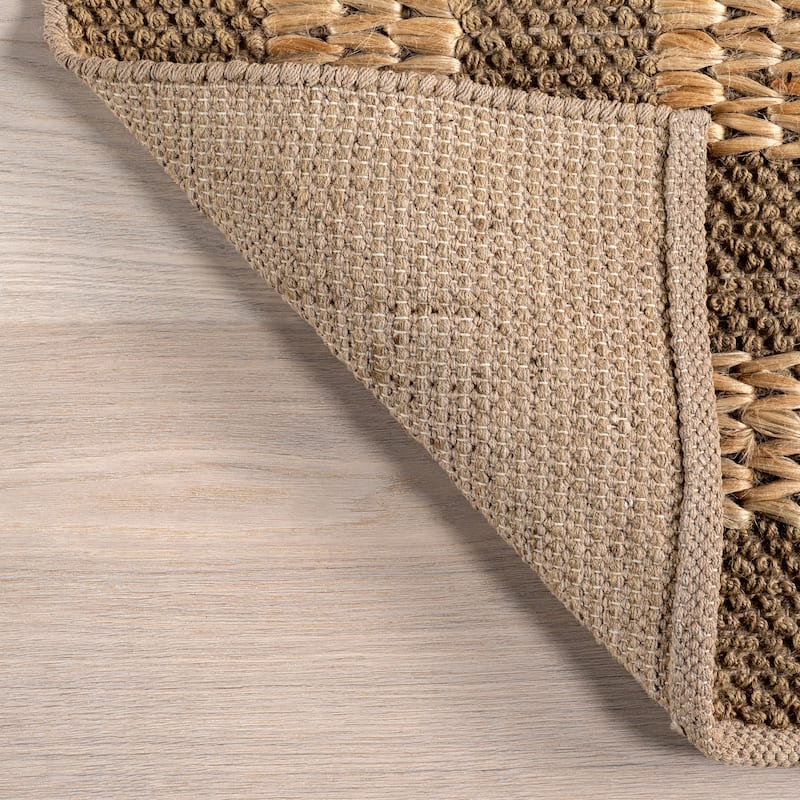 Nuloom Linnett Farmhouse Bordered Jute Area Rug